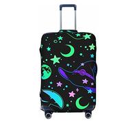 Anticsao Witch Different Hats and Moon Sky Copertura elastica per bagagli da viaggio valigia da viaggio copertura protettiva per bagagliaio si applica a 48,3 - 81,3 cm copertura per valigia media,