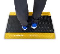 AntiFatigue - Tappetini per pavimenti in PVC, spessi e imbottiti, per alleviare il dolore alla schiena e alle gambe, ideali per officine, 60 x 160 cm, 2 cm di spessore