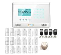 ANTIFURTO ALLARME TOUCH SCREEN CASA KIT BIANCO CON COMBINATORE GSM WIRELESS SENZA FILI E APP SMARTPHONE (Kit XXL - FP-2E-1000-BIANCO)