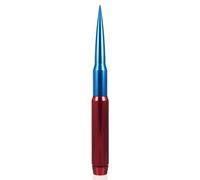 Antifurto Anodizzato Rosso & Blu Grasso Pallottola Stubby 9 " Antenna Per 94 19