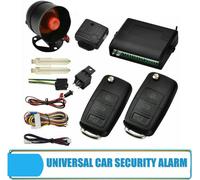 ANTIFURTO AUTO 2 TELECOMANDI UNIVERSALI ANTIRAPINA KIT ALLARME SIRENA VEICOLI