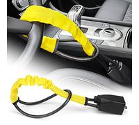 Antifurto Auto Blocca Sterzo Automobile, Blocco del Volante per Impieghi Gravosi, Misura Universale per Auto, Camion, Furgoni e SUV, 2 Chiavi (Giallo)