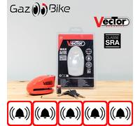 Antifurto blocco disco MP3 Vector SRA con allarme + fattura blocco disco