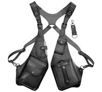 antifurto - Cintura da viaggio di sicurezza, antifurto, cintura regolabile antifurto, cintura regolabile in pelle PU, tasca per portafoglio, cintura di sicurezza con Ta nascosta, Nero