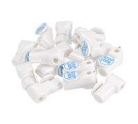 Antifurto Gancio Blocco,6mm,Piolo Gancio,bianco con parole pz 30