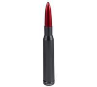 Antifurto Gunmetal Rosso Punta 50 Caliber Pallottola Antenna 5.5 " Di 94-19