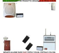 Antifurto Kit Dany Radio Lysa GSM Infrarosso Vibrocontatto Allarme Sirena Lampeg