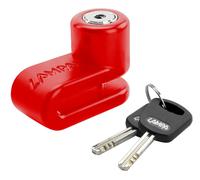 Antifurto Lucchetto Bloccadisco Blocca Disco Rosso Perno Ø 5,5mm. Moto - C91564