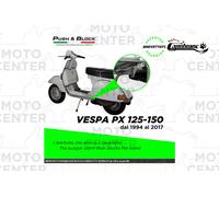 ANTIFURTO MECCANICO BLOCCA CAVALLETTO PUSH&BLOCK® VESPA PX 125 150 200 ('77-'16)