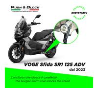 ANTIFURTO MECCANICO VOGE SFIDA SR16 125/200,ADV dal 2023, SFIDA SR1 125 dal 2025