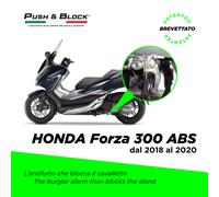 ANTIFURTO SCOOTER PUSH&BLOCK BLOCCA CAVALLETTO Honda FORZA 300