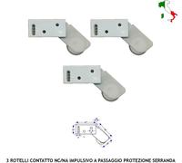 ANTIFURTO TAPPARELLE SERRANDE 3 ROTELLI BIANCO PER INFISSI SCORREVOLI SERRANDE