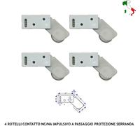 ANTIFURTO TAPPARELLE SERRANDE 4 ROTELLI BIANCO PER INFISSI SCORREVOLI SERRANDE