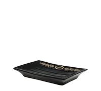Antiga Barbearia De Bairro Black And Gold Soap Dish