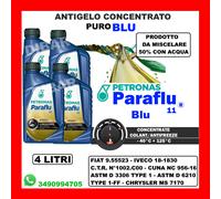 ANTIGELO BLU CONCENTRATO PETRONAS PARAFLU 11 CTR N°1002.C00 CUNA NC 956-16 4LT
