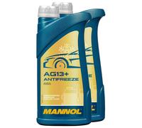 Antigelo Protezione Anti Gelo Concentrato Mannol AG13 40°C 2x 1 Litro Giallo
