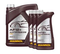 Antigelo Radiatore Mannol AF12+8L 5L+3x1L Liquido Refrigerante Concentrato Rot