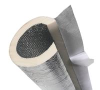 Antigelo Tubo di Isolamento 95cm Isolante per Tubature Coppelle in Lana di Roccia con Alluminio Guaina Isolante in Gomma per Tubi dell'Acqua All'aperto, Tubi Condizionatore(90mm*20mm*95cm)