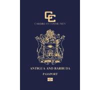 Antigua and Barbuda Passport Replica Lined Hardcover Notebook / Journal 120 pages