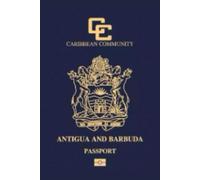 Antigua and Barbuda Passport Replica Lined Softcover Notebook / Journal 120 pages