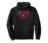 Antigua & Barbuda Flag | Antiguan Vintage Distressed Felpa con Cappuccio