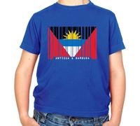 Antigua E Barbuda Codice a Barre Stile Bandiera - T-Shirt - Paese - Viaggi -