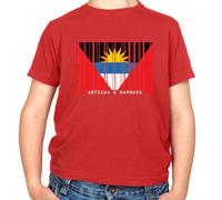 Antigua E Barbuda Codice a Barre Stile Bandiera - T-Shirt - Paese - Viaggi -