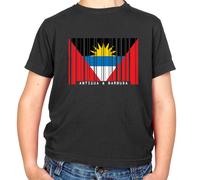 Antigua E Barbuda Codice a Barre Stile Bandiera - T-Shirt - Paese - Viaggi -