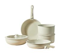 Antihaft Kochgeschirr Set - Gourmet Kochgeschirr-Set | Leichtes Aluminium Kochge schirr mit abnehmbaren Griffen | Spülmaschinenfestes Topf und Pfannen Setz | Antihaftbeschichtetes mühelose Reinigung
