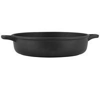 Home Granchef Tegame, Rivestimento Antiaderente con 2 Manici, Rotonda, Alluminio Pressofuso, Nero, 30 cm