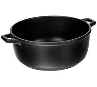 ANTIK ARS Home Grand Chef Casseruola Antiaderente con 2 Manici, Alluminio Pressofuso, Nero, 28 cm