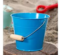 Antikas - Secchio per bambini in ferro, piccolo, con manico, colore: Blu