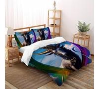 antilopa Set Di Biancheria Da Letto Artee Copripiumino 2 Pezzi Comfort Bassa Allergia Per Coppia Adulti Doppia Con Cerniera King（220x240cm）