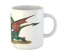 Antimacchia Mug Personalizzata Green Dark Orange Odori-Resistente Tazza Regalo Compleanno 330ML per Lavoro,Regali per Bambini/Nascita,Festa della Mamma,Compleanno