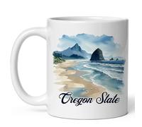 Antimacchia Tazza Pensionata Oregon State Personalizzata Tazza Regalo Anniversario 330ML per Regali per Genitori,Festa del Lavoratore (Retiro),Festa dei Nonni,Lavoro