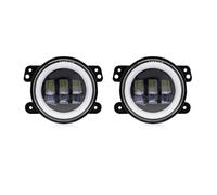 Antinebbia Anteriore Per Dodge Per Charger Per Journey Per Magnum 60W 4 Pollici LED Fendinebbia Con Anello Alone Bianco DRL Ambra Indicatore Di Direzione Fendinebbia Anteriore(2pcs1)