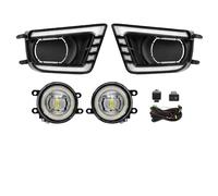 Antinebbia Anteriore Per Toyota Per Tacoma 2012-2015 LED DRL Luci Di Marcia Diurna Paraurti Anteriore Guida Bianco Giallo Indicatore Di Direzione 12V Fendinebbia Anteriore(DRL Fog White Ring)