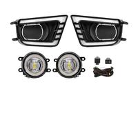 Antinebbia Anteriore Per Toyota Per Tacoma 2012-2015 LED DRL Luci Di Marcia Diurna Paraurti Anteriore Guida Bianco Giallo Indicatore Di Direzione 12V Fendinebbia Anteriore(DRL Fog Dual Rings)