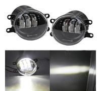 Antinebbia Frontali Set Triplo LED per Toyota Verso 13-18 Nero Ultra Luminoso