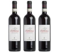 Antinori Peppoli Vino Chianti Classico DOCG 2023 | Vino Rosso Chianti della Toscana | 750ml (3 Bottiglie)