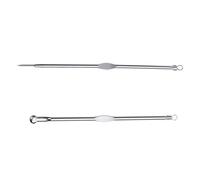 ANTIOCH Acciaio inossidabile comedone acne Pimple estrattore di rimozione 'ago + clip