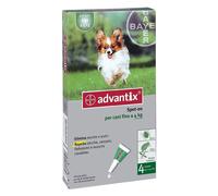 ANTIPARASSITARIO 'ADVANTIX SPOT-ON' < 4 kg - 4 pipette ml 0,4 - BricoGo