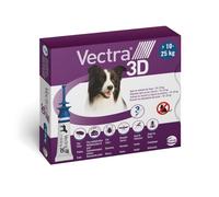 ANTIPARASSITARIO CANI "VECTRA 3D" 3 PIPETTE PESO 10 FINO 25 KG