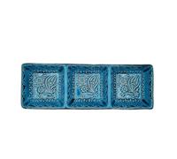 Antipastiera a 3 Ciotole in Ceramica Turca - Eleganza Etnica Artigianale per il Tuo Tavolo Marocco Tunisia Etnico del Mondo 0507241322
