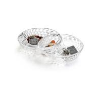 Antipastiera tre scomparti in Cristallo Acrilico Bio-based confezione Dimensioni 29,5x18,8xh 5,2 cm- colore trasparente trasparente