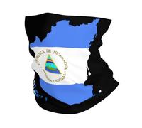 Antipolvere Cerchietto per Capelli,Nicaragua Nicaraguan Flag Map,Decorazione facciale Versatili Headwrap per Motocicletta Donna Adulto 26X30cm