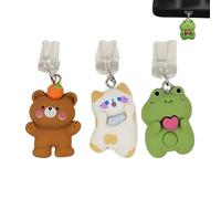 antipolvere per telefono, copertura per porta in acrilico a forma di cartone animato, protezione di ricarica USB autentica, protezione per ricarica USB, design compatto, accessorio per telefono