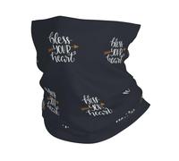 Antipolvere Sciarpa al Collo Bless Your Heart Ghetta da Collo Unisex Headwrap per Estivo Donna Arrampicata