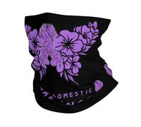 Antipolvere Sciarpa al Collo,Family Domestic Violence Awareness Ribbon Flower Butterfly,Decorazione facciale Multiuso Headwrap per Sports Escursionismo attività 26X30cm