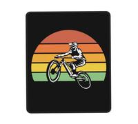 Antipolvere Tampone per Mouse, Retro Mountain Biking Tappetino per Il Mouse Personalizzato Gaming Mousepad per PC Laptop Computer
